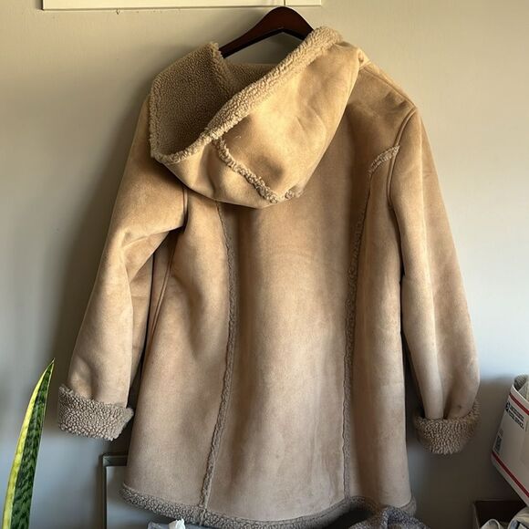 Vintage L.L. Bean Sherpa Lined Women Suede Size Large - Picture 3 of 4